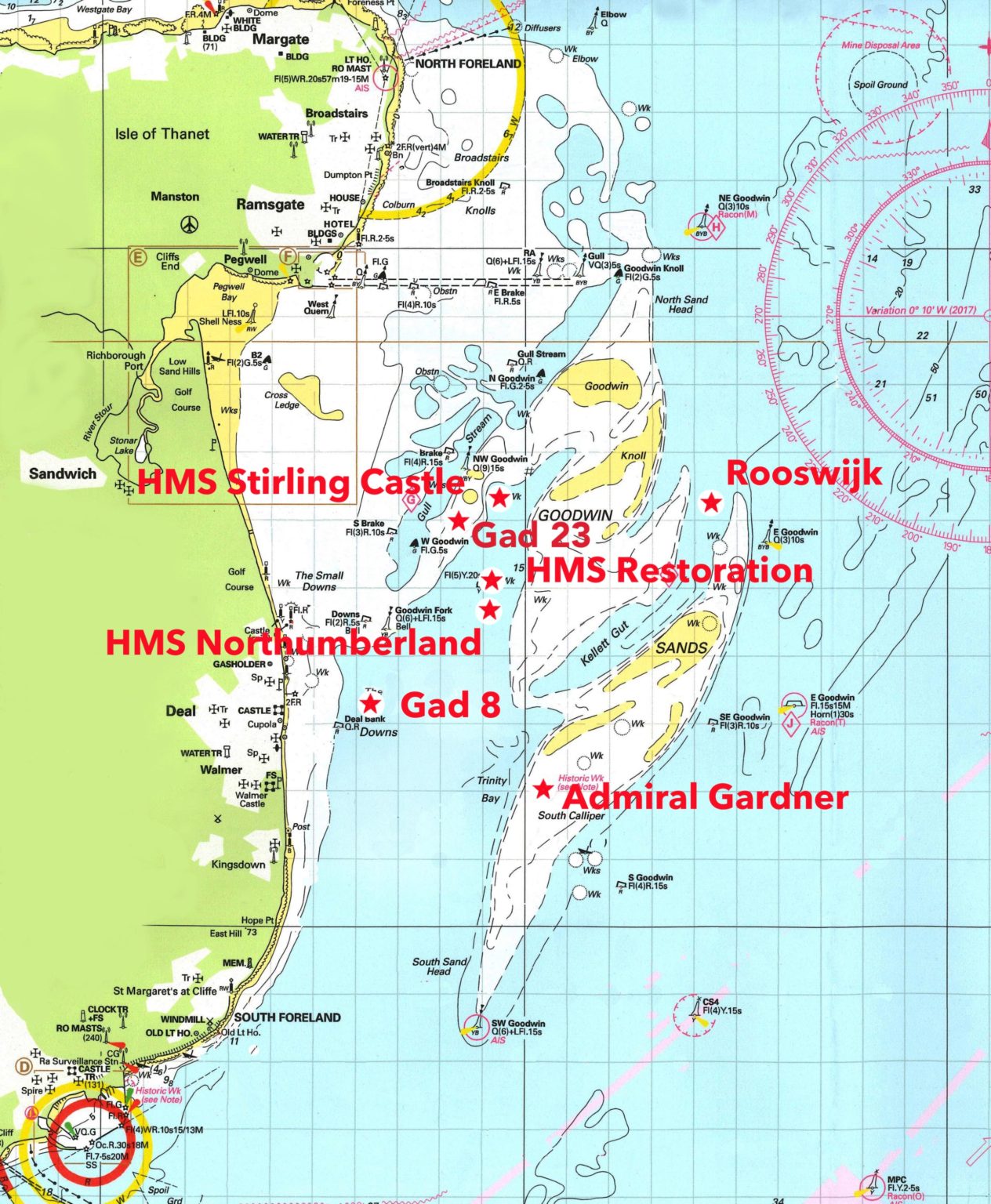 Protected Wrecks Goodwin Sands Conservation Trust