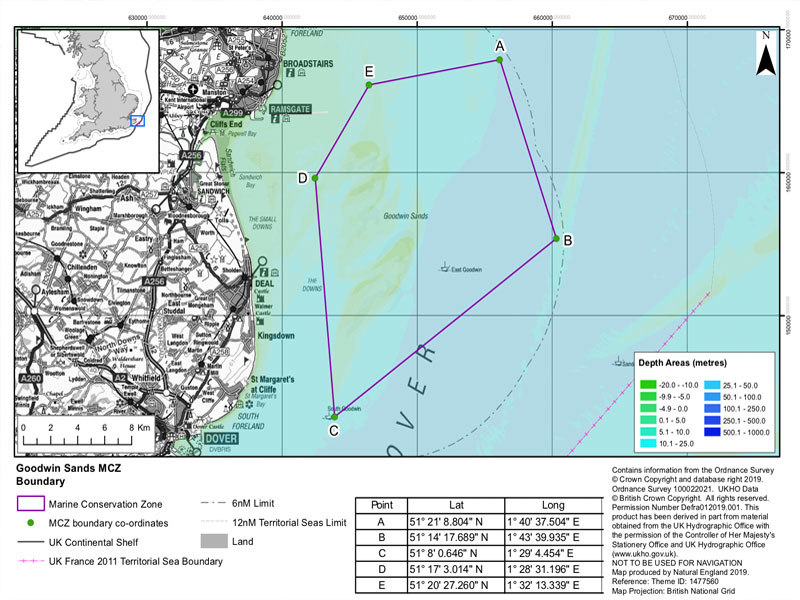 Marine Conservation Zone (MCZ) – Goodwin Sands Conservation Trust